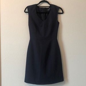 Navy Blue Fitted Dress